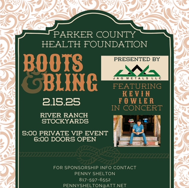 2025 Parker County Health Foundation Boots &amp; Bling graphic